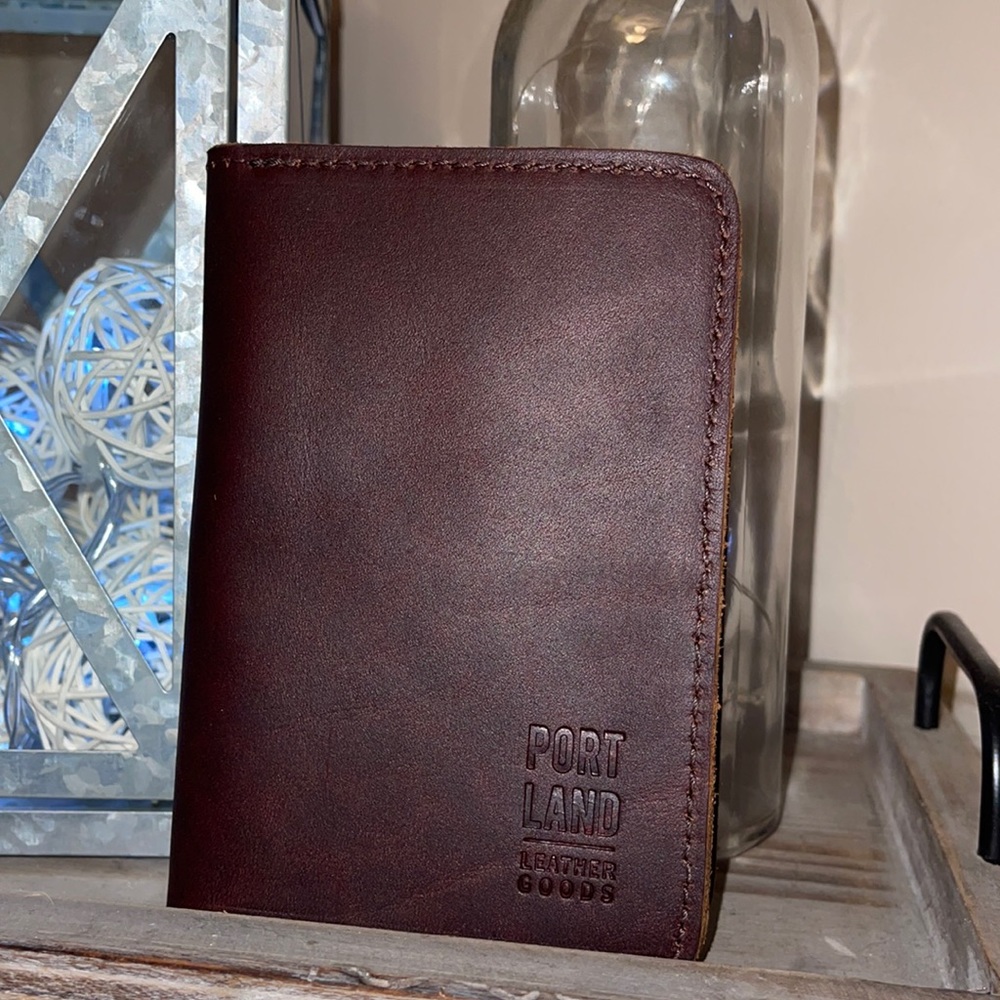 Portland Leather Goods Passport And Card Holder